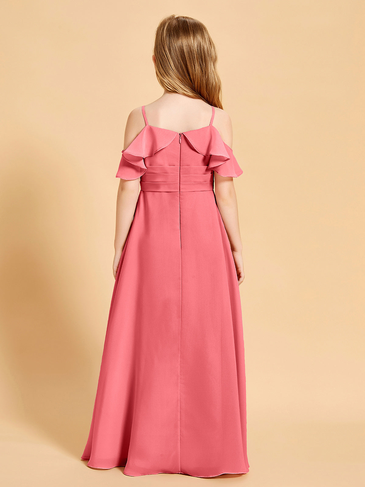 Off the Shoulder Bridesmaid Dresses for Juniors Watermelon